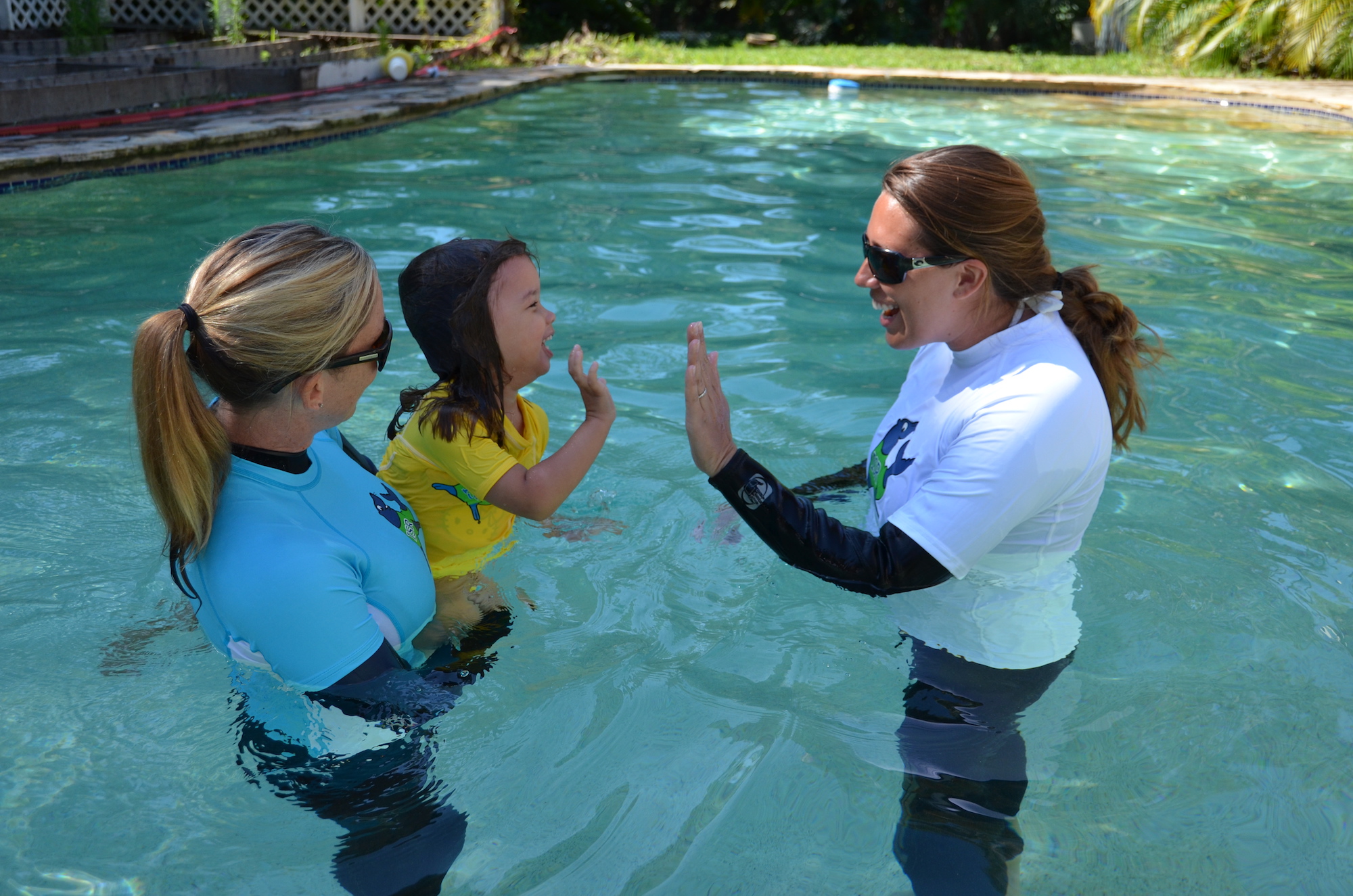 Kate Armentano in training with Kelli Roop, Certified ISR Master Instructor